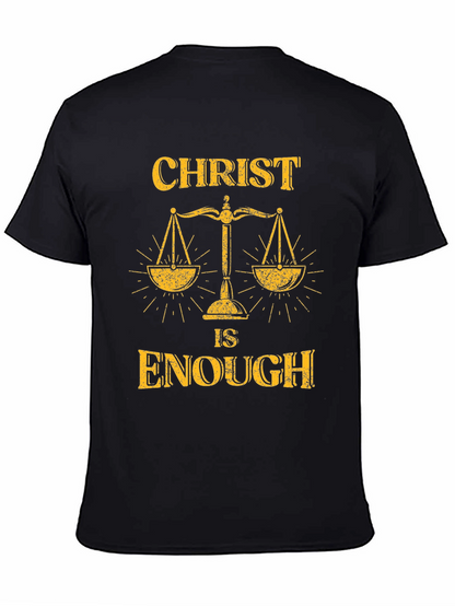 Christ Is Enough Graphic Tee - Mens Black T-Shirt