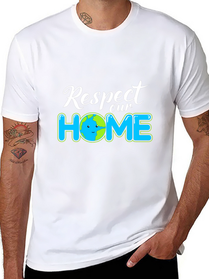 Respect Our Home Earth Graphic Tee