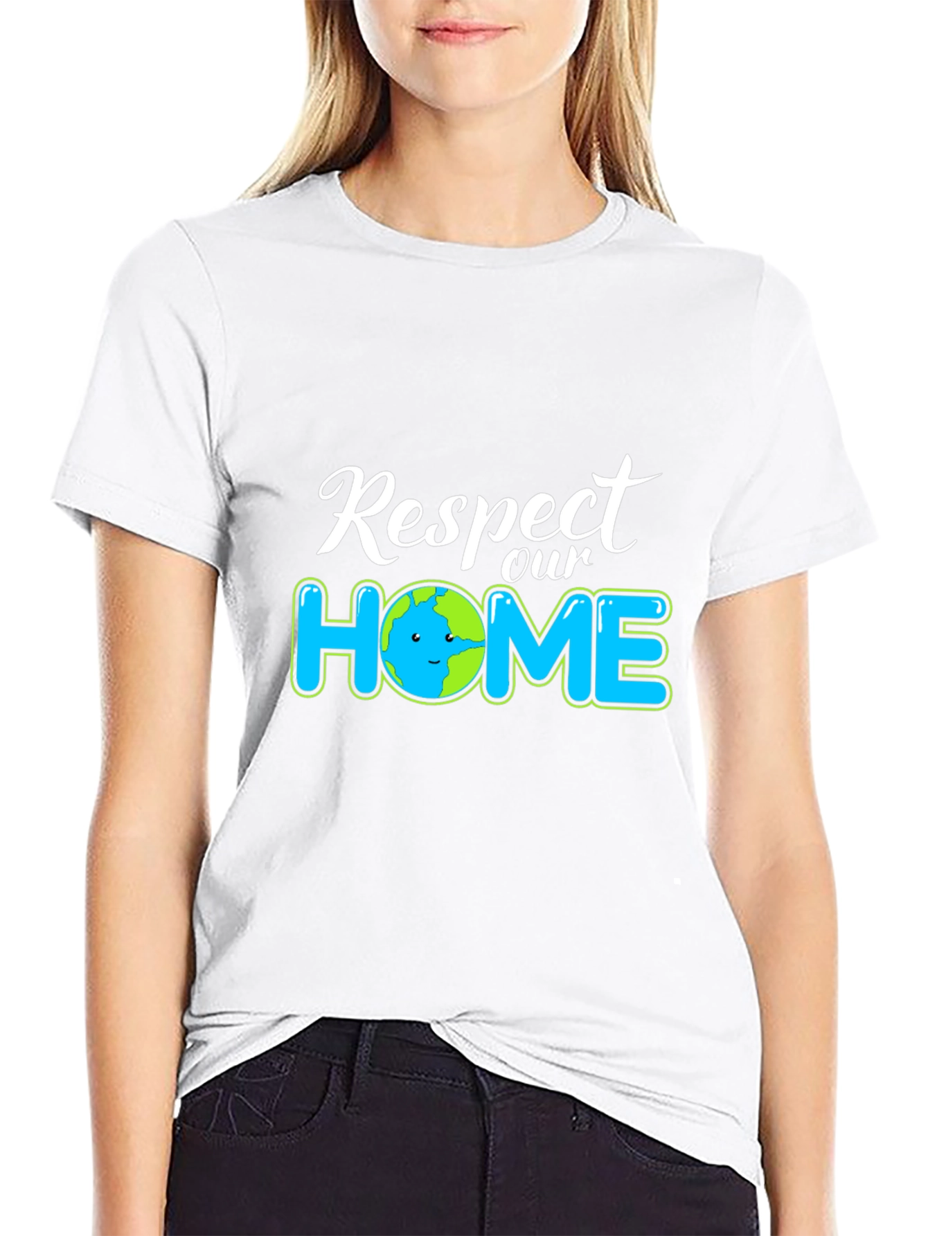 Respect Our Home Earth Graphic Tee