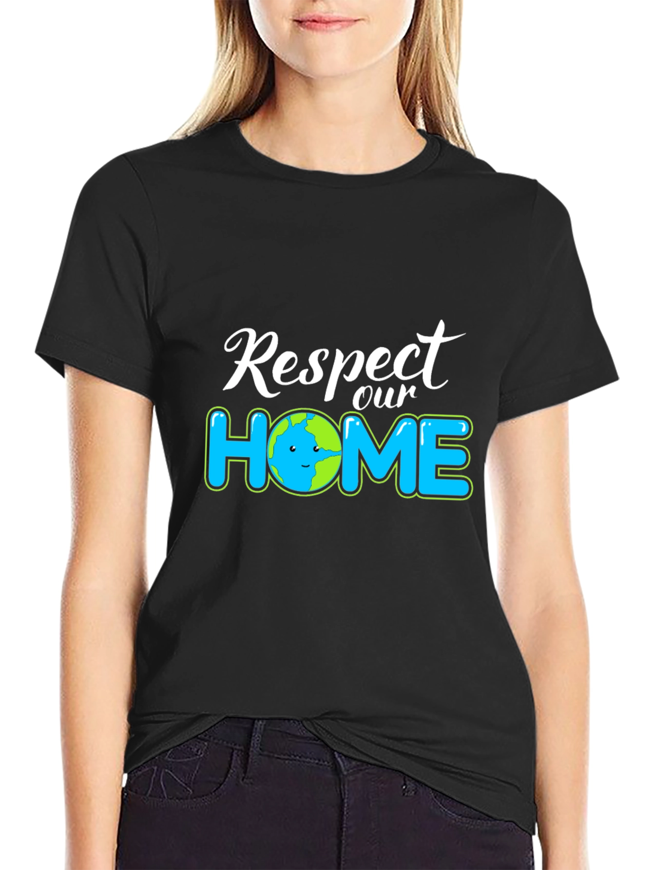 Respect Our Home Earth Graphic Tee