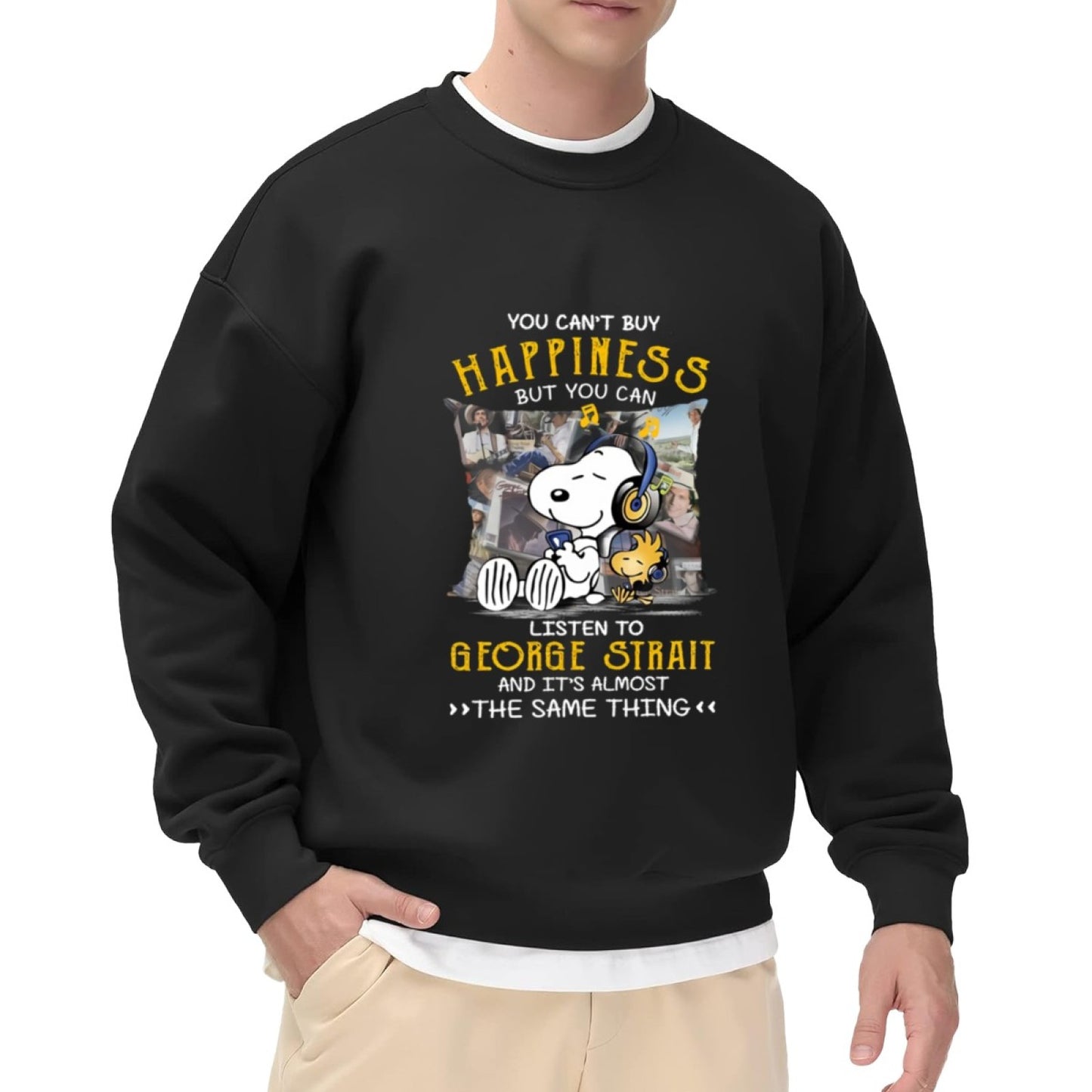 Vintage Country Music Snoopy Graphic Sweatshirt