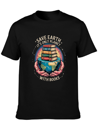 Save Earth with Books T-Shirt