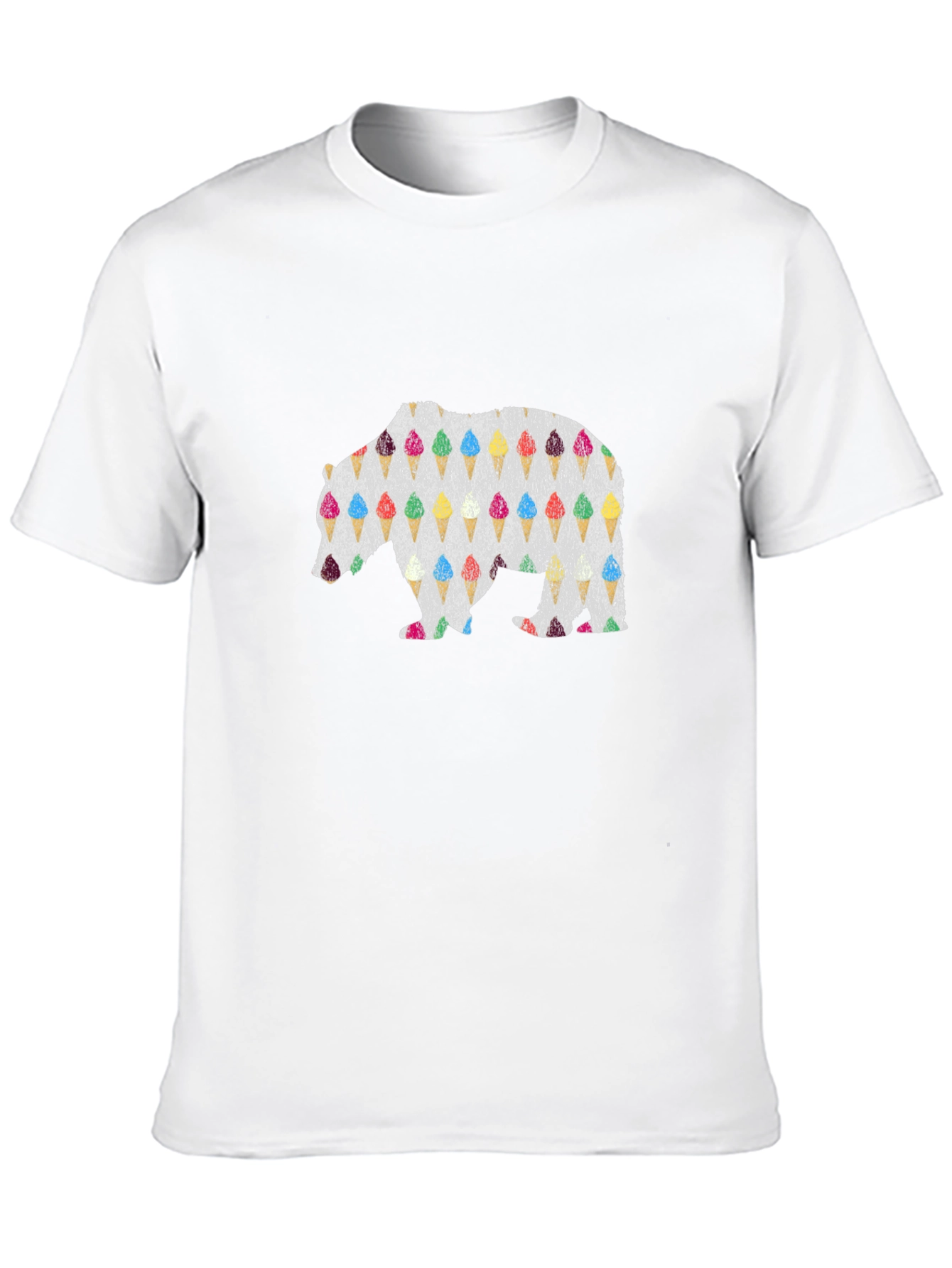 Ice Cream Bear Graphic Tee - Cool Summer Style
