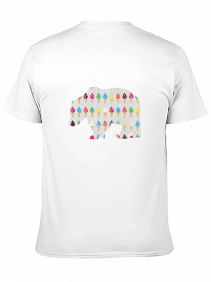 Ice Cream Bear Graphic Tee - Cool Summer Style