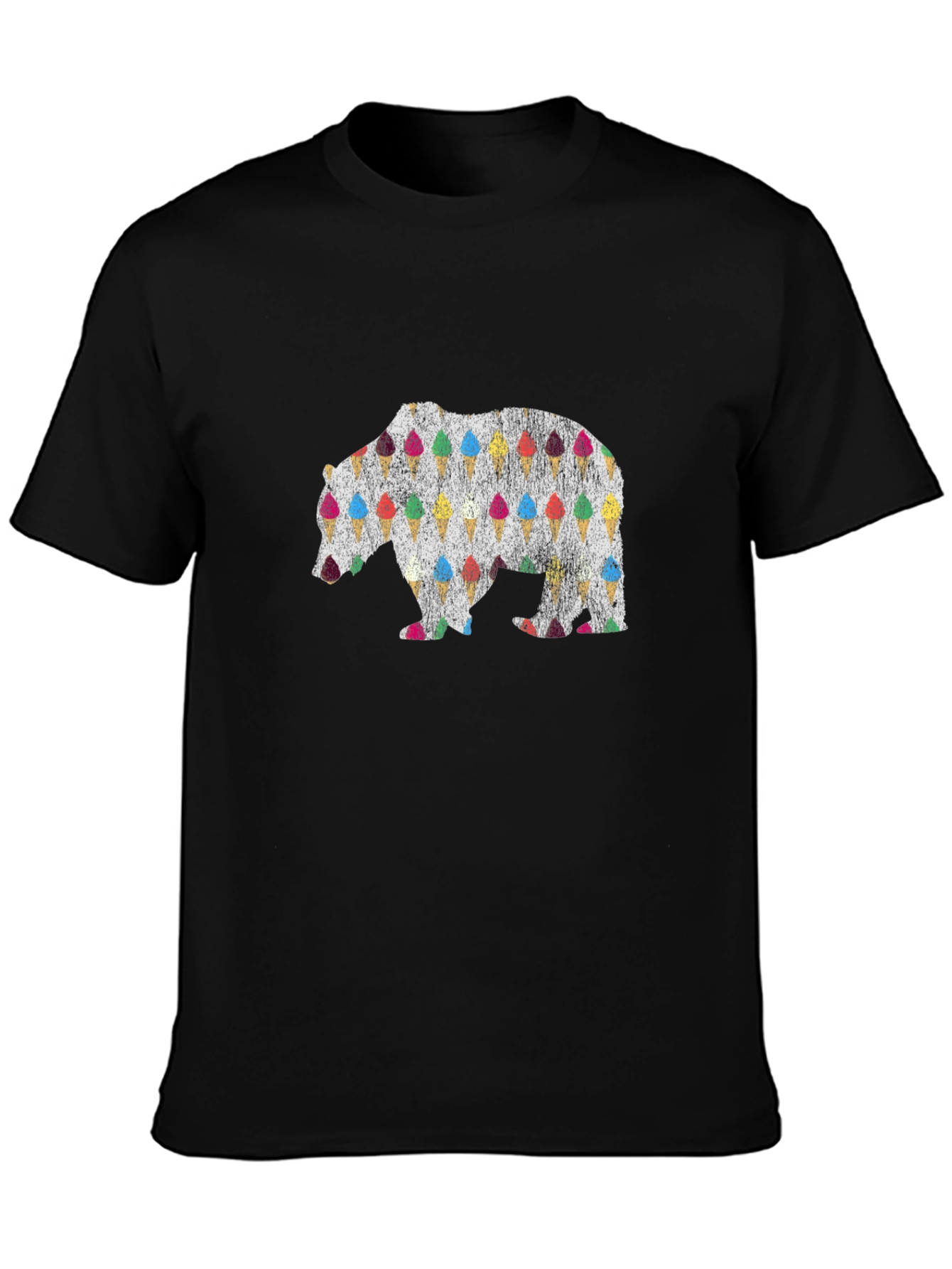 Ice Cream Bear Graphic Tee - Cool Summer Style