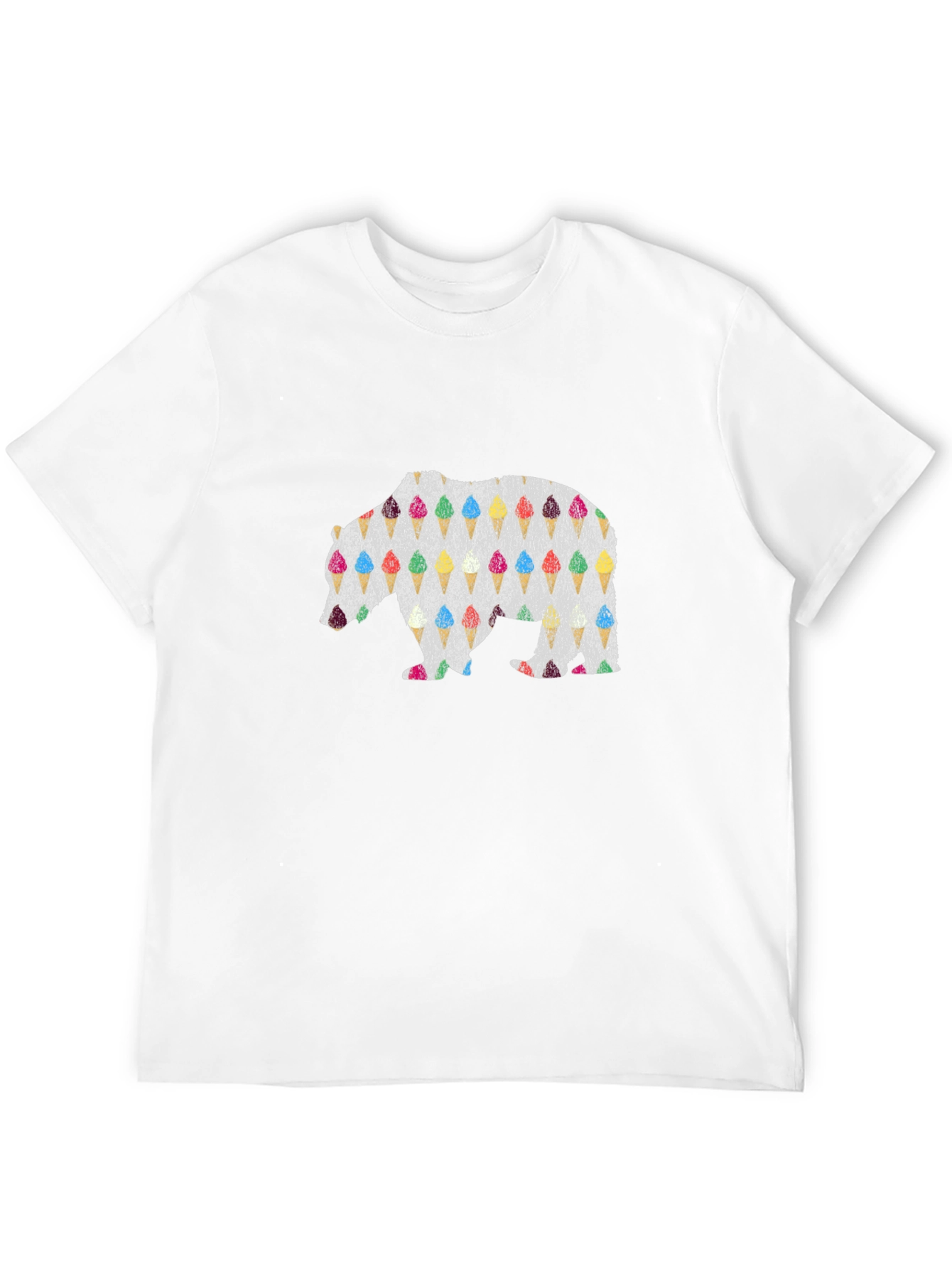 Ice Cream Bear Graphic Tee - Cool Summer Style