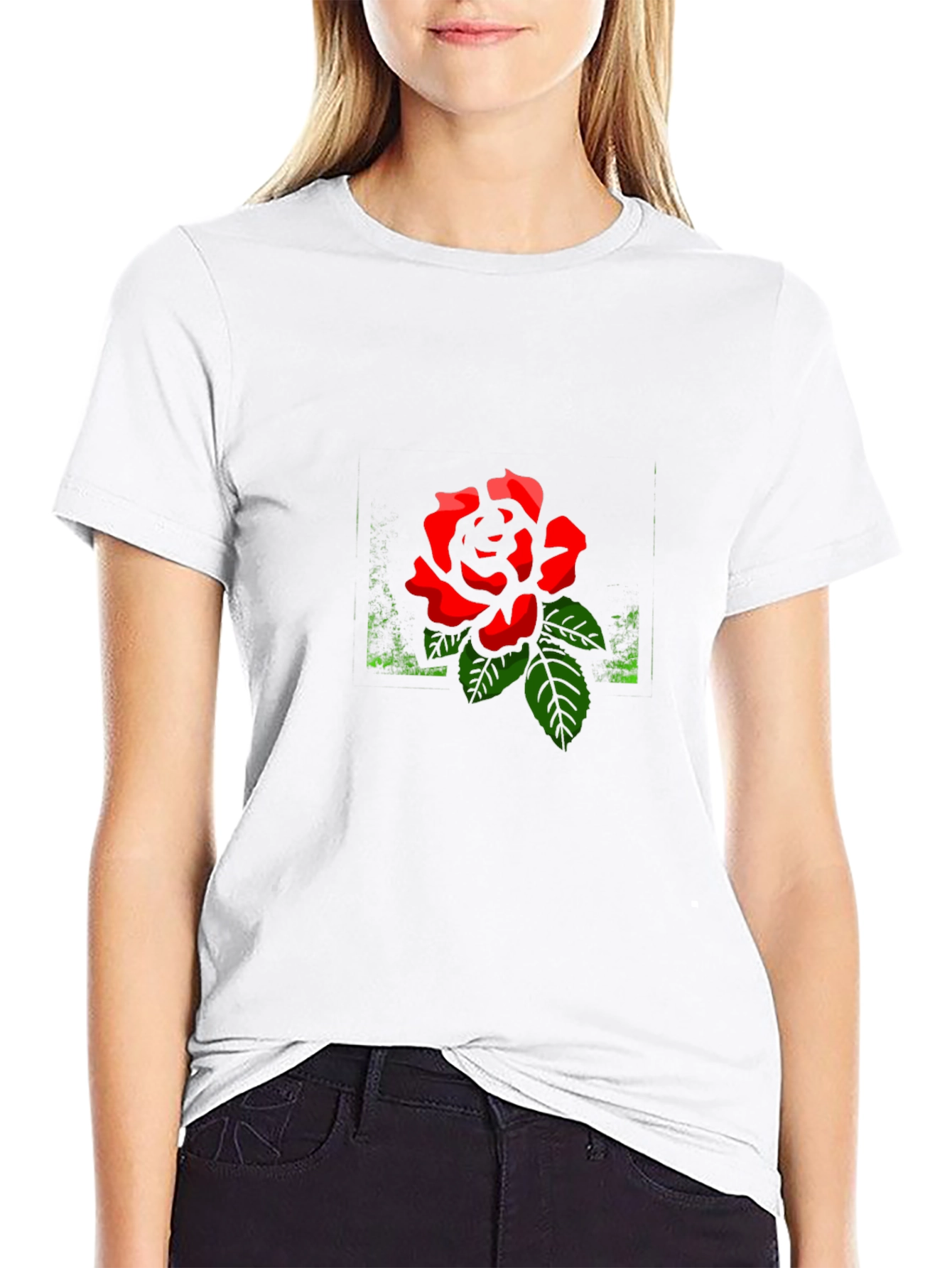 Black Rose Graphic Tee - Stylish Mens Casual Shirt