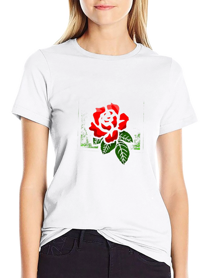Black Rose Graphic Tee - Stylish Mens Casual Shirt