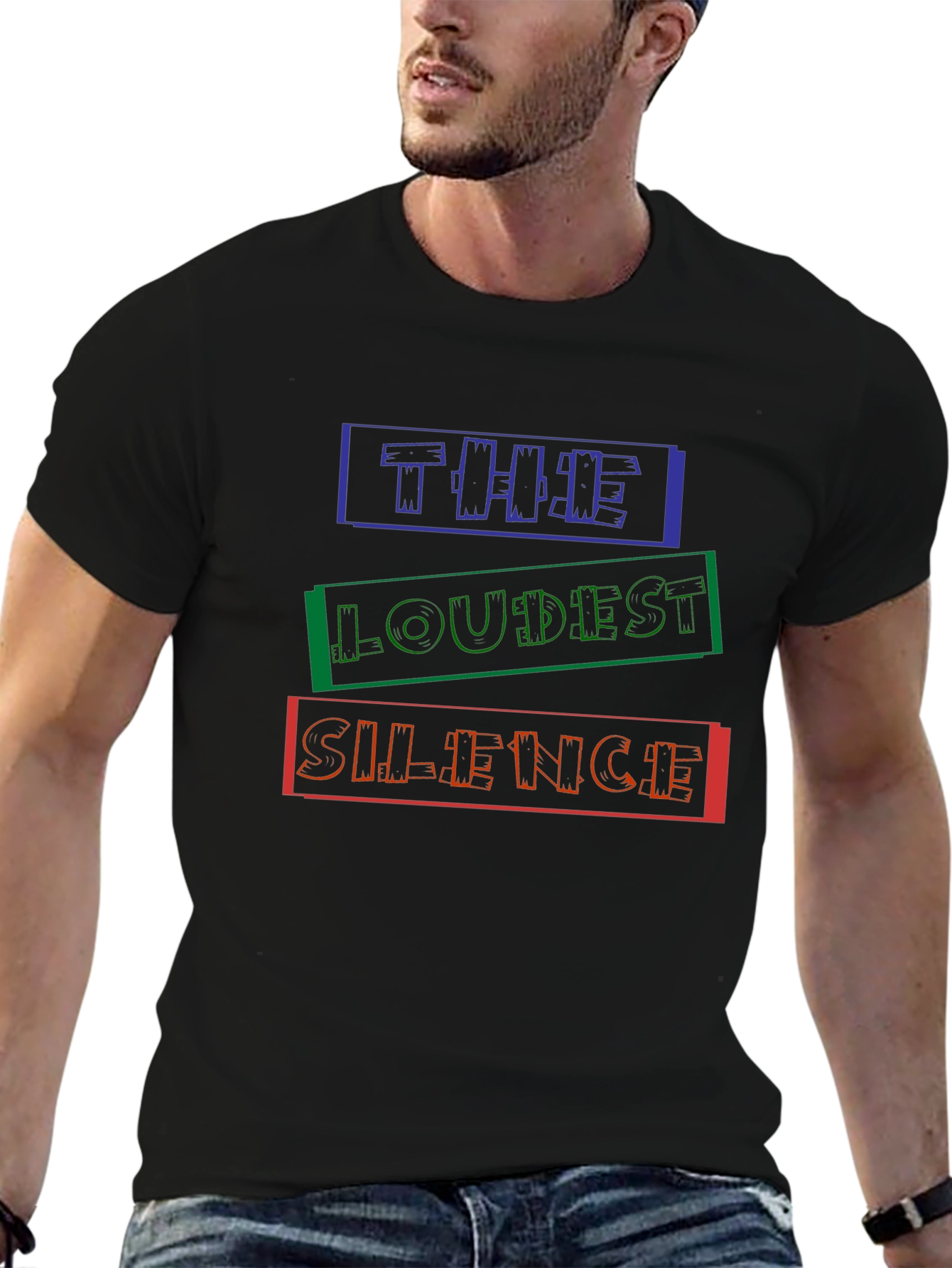 The Loudest Silence Graphic Print T-Shirt