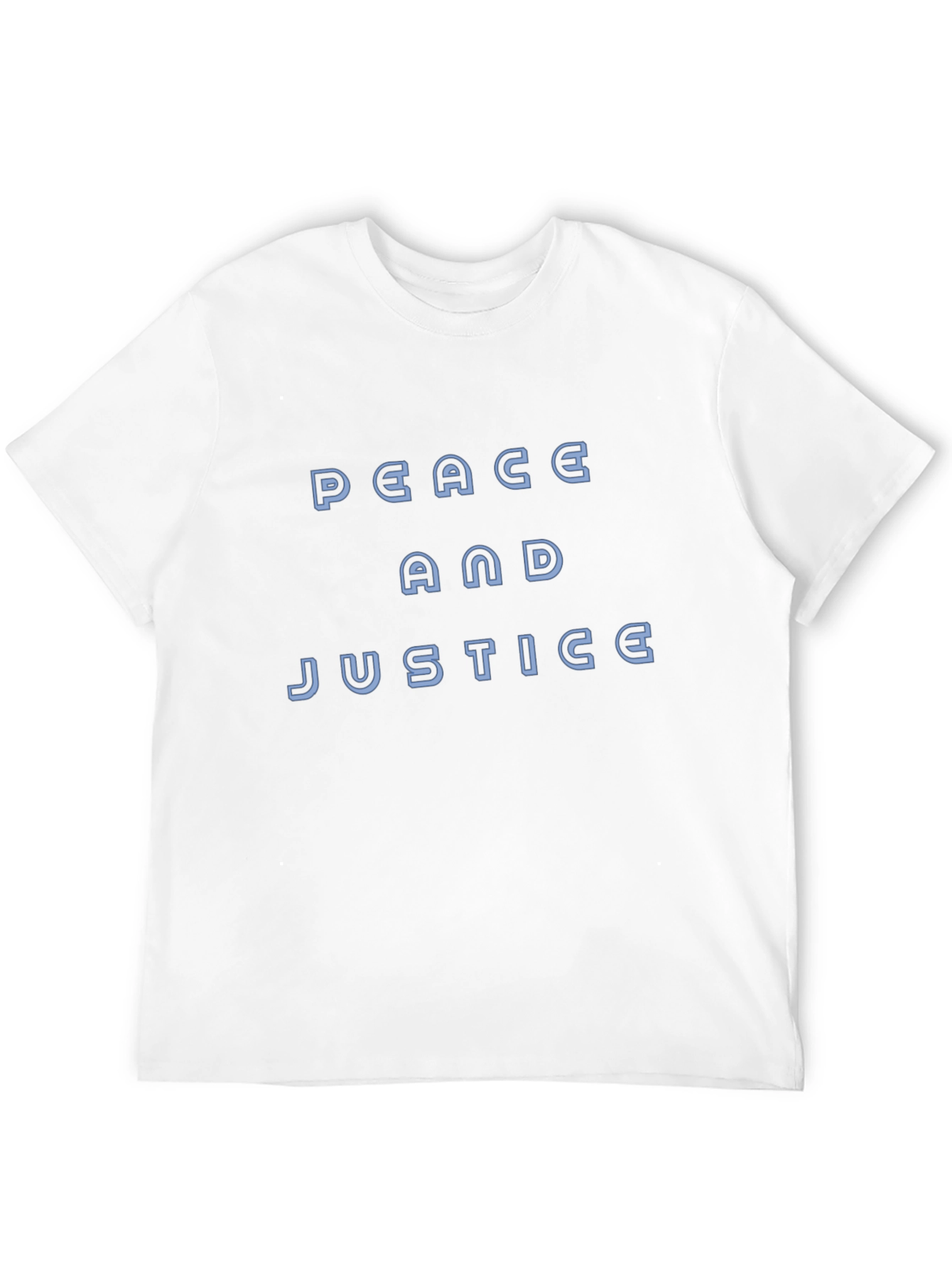 Peace and Justice T-Shirt - Classic Crew Neck Tee