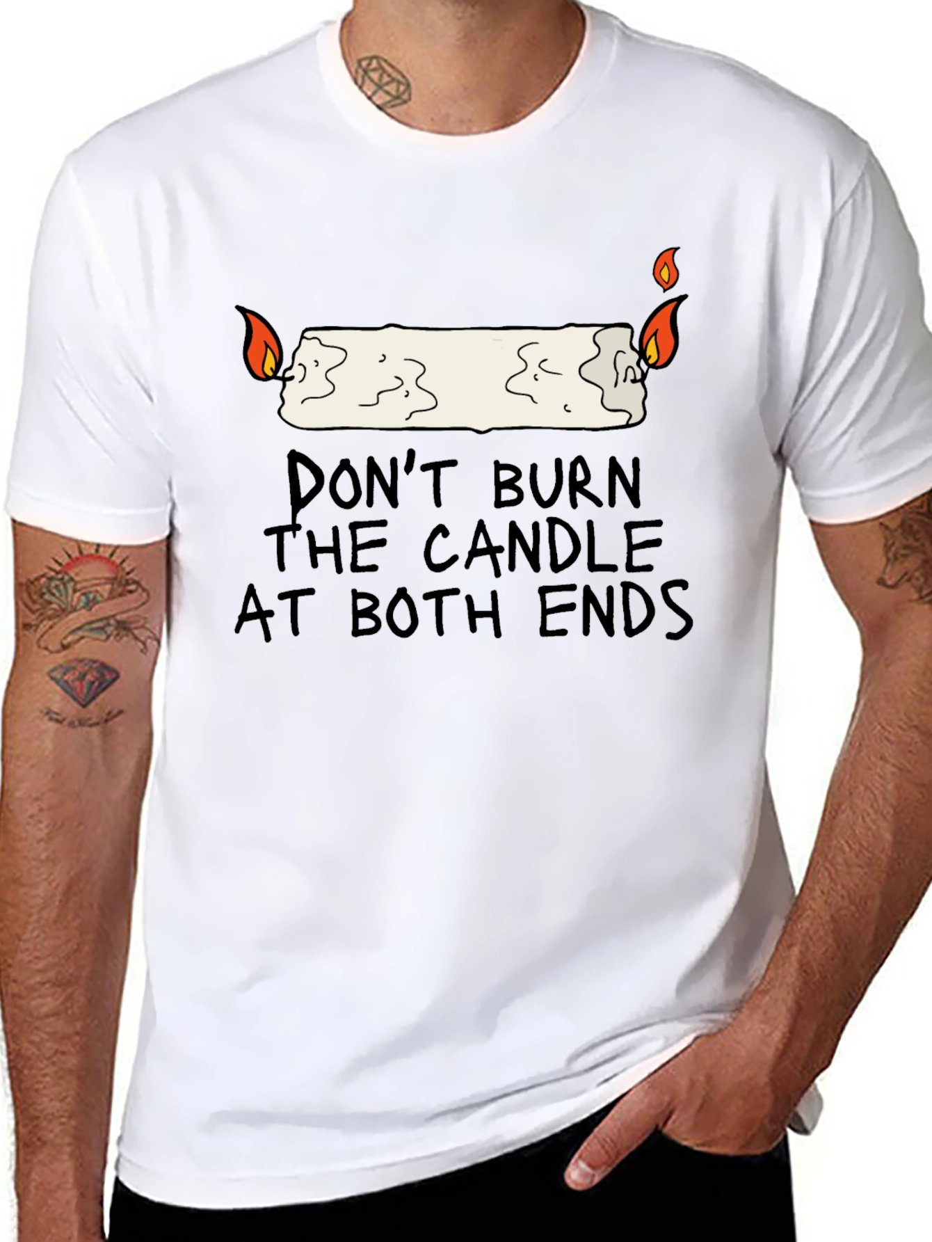Dont Burn the Candle at Both Ends Graphic Tee