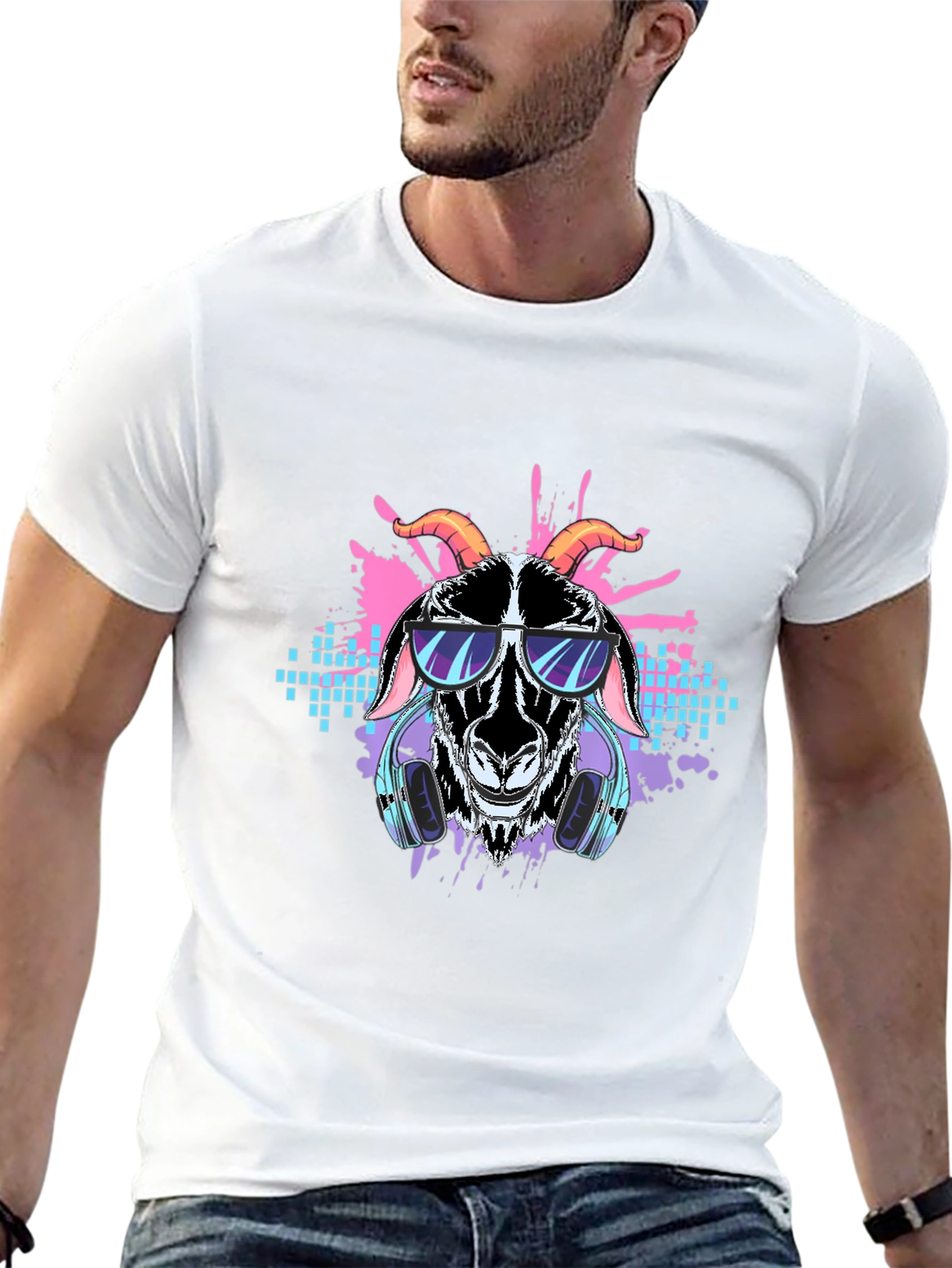 Cool Goat T-Shirt - Stylish Graphic Tee