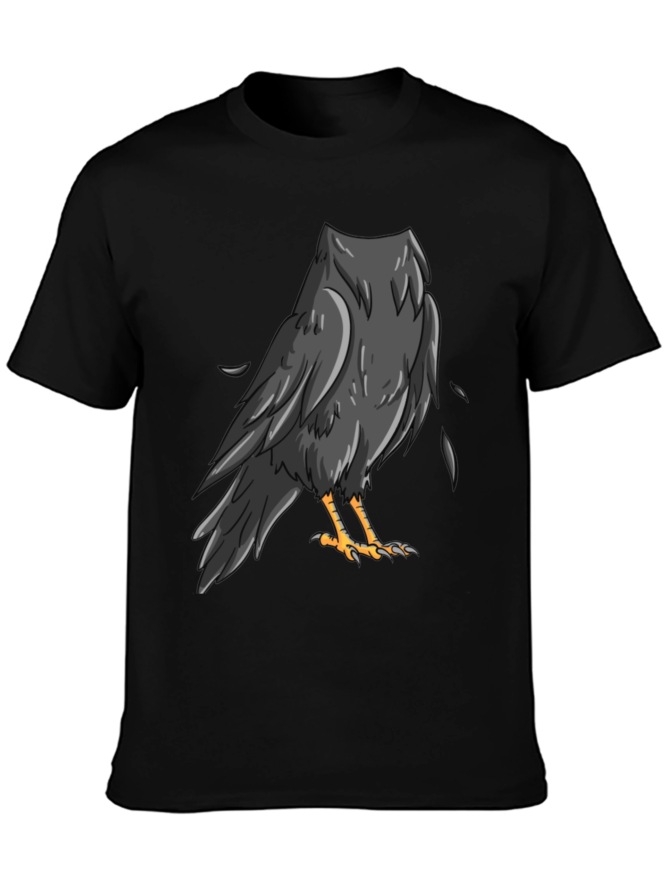 Raven Graphic Black T-Shirt