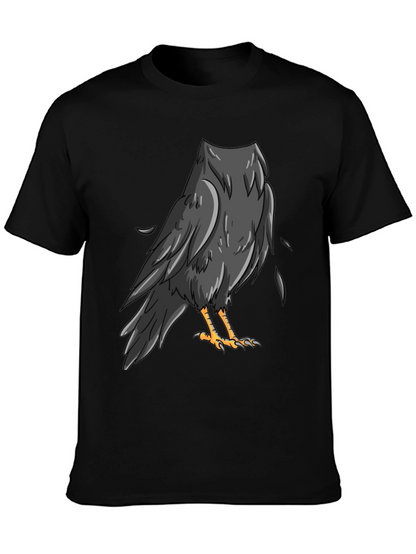 Raven Graphic Black T-Shirt
