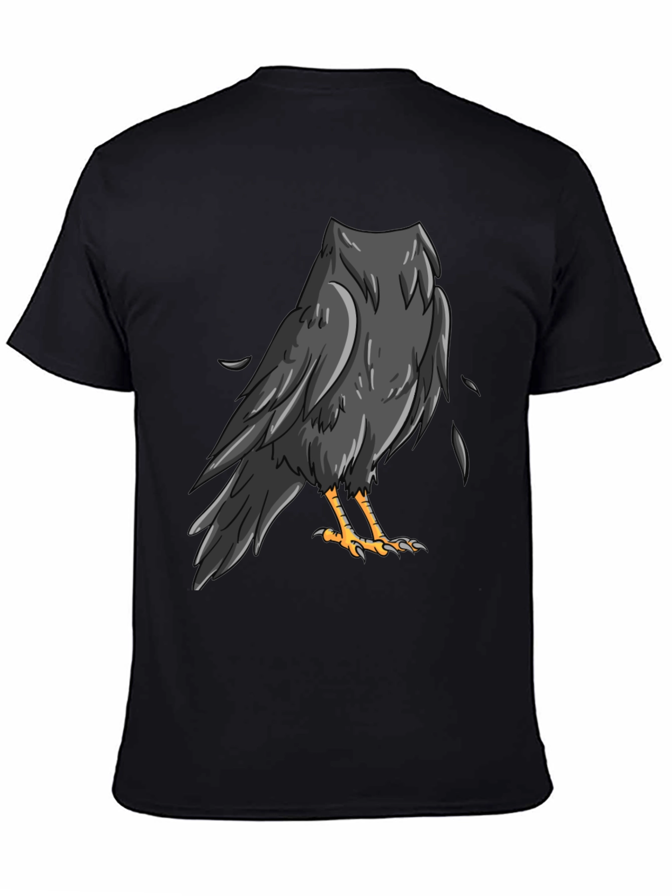 Raven Graphic Black T-Shirt