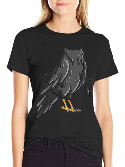Raven Graphic Black T-Shirt