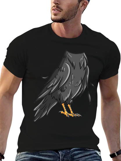 Raven Graphic Black T-Shirt
