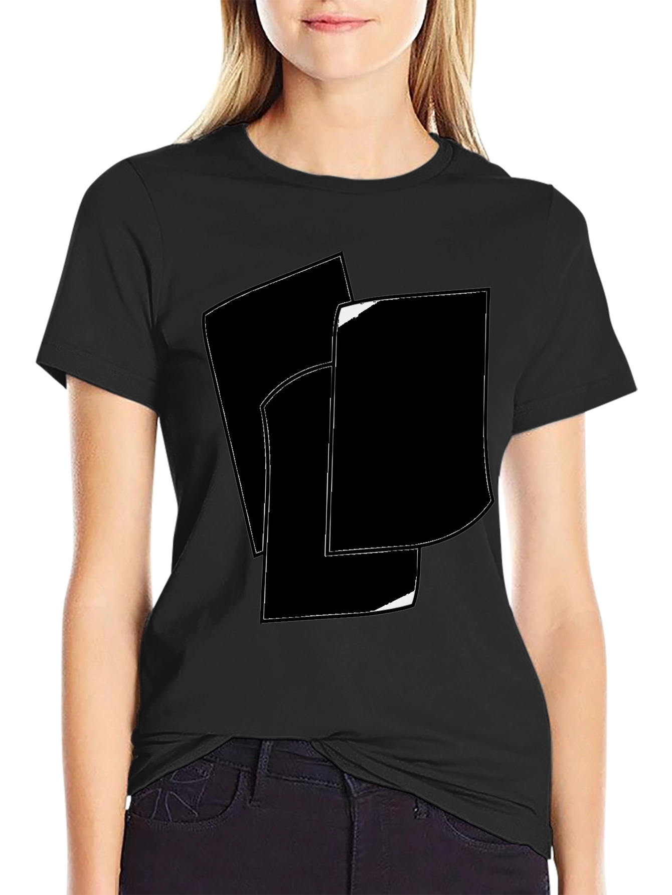 Abstract Black & White Graphic Tee