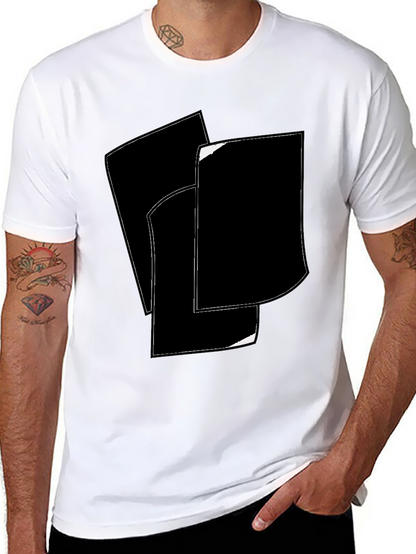 Abstract Black & White Graphic Tee