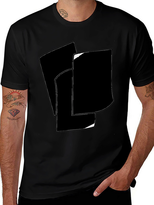 Abstract Black & White Graphic Tee