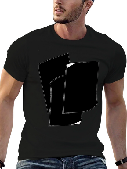 Abstract Black & White Graphic Tee