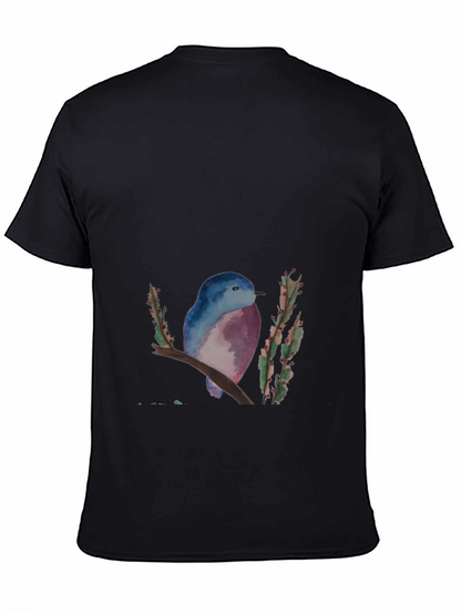Blue Bird Graphic Tee - Nature Inspired Design