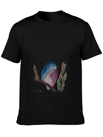 Blue Bird Graphic Tee - Nature Inspired Design
