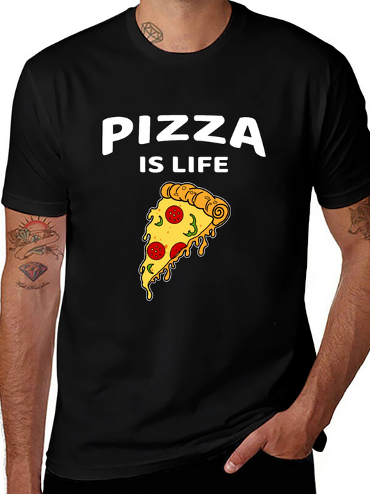 Pizza is Life Graphic T-Shirt - Foodie Tee
