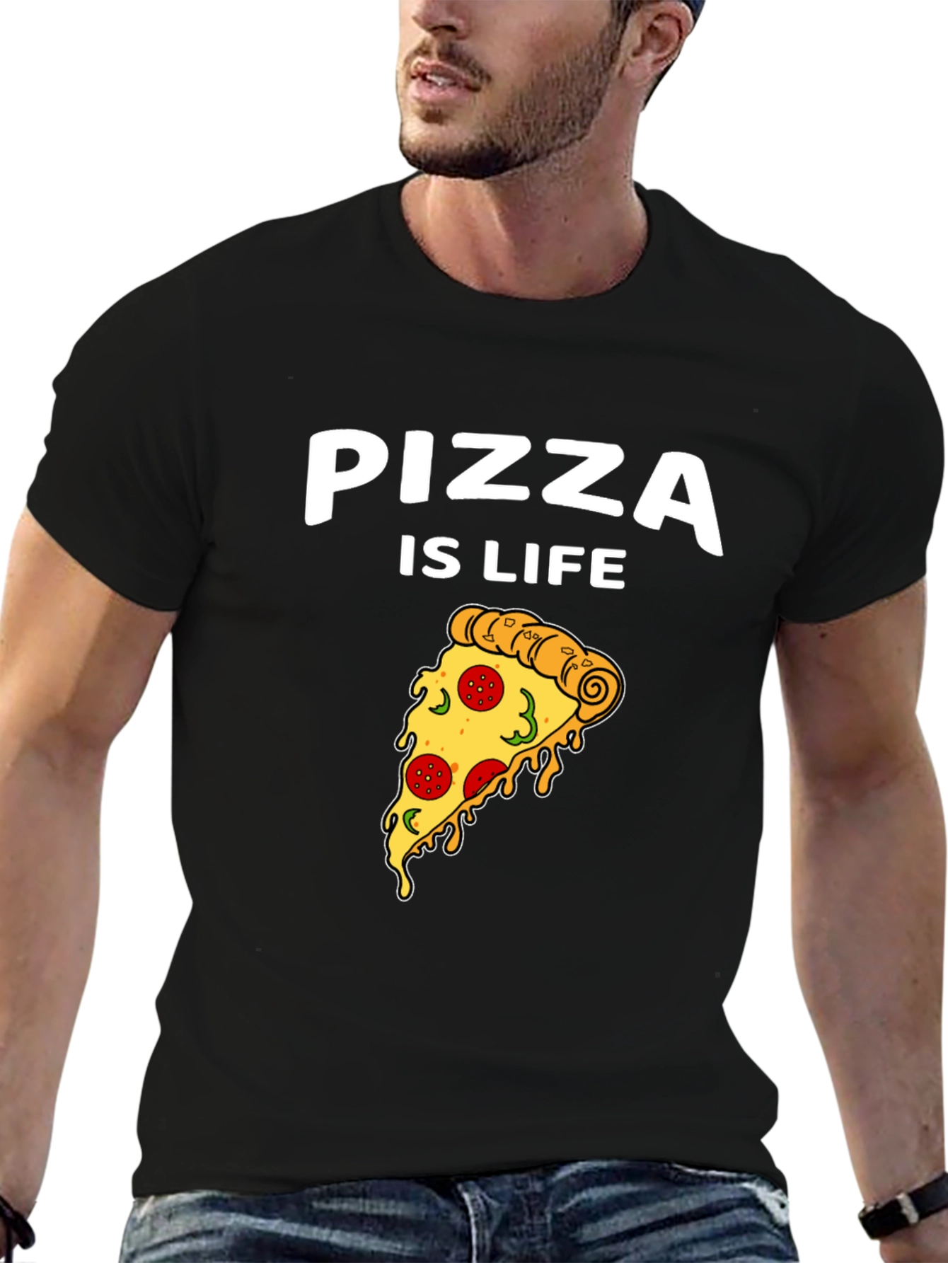Pizza is Life Graphic T-Shirt - Foodie Tee
