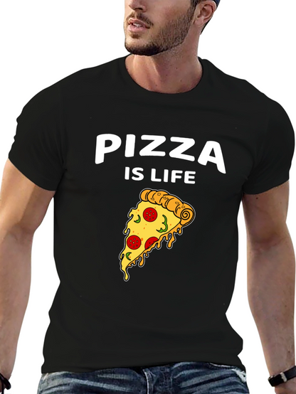 Pizza is Life Graphic T-Shirt - Foodie Tee