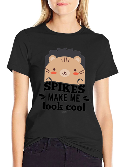 Cute Cartoon Lion Spikes Make Me Look Cool T-Shirt
