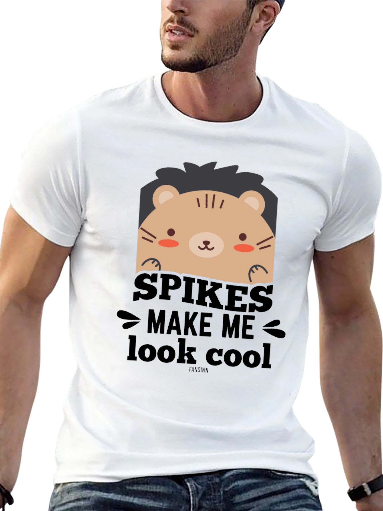 Cute Cartoon Lion Spikes Make Me Look Cool T-Shirt