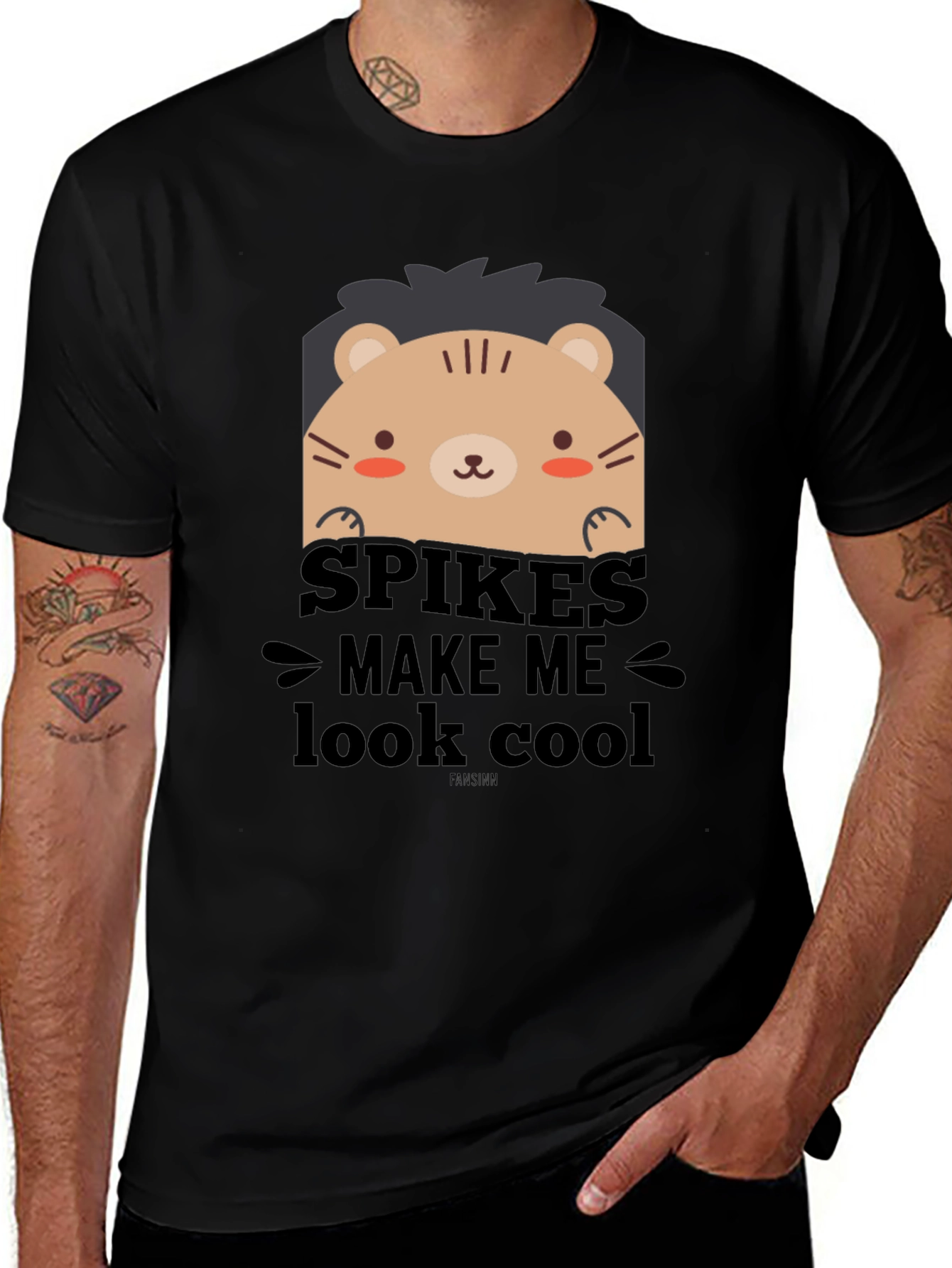 Cute Cartoon Lion Spikes Make Me Look Cool T-Shirt