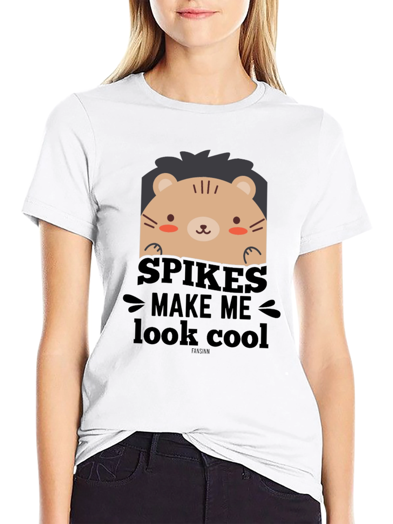 Cute Cartoon Lion Spikes Make Me Look Cool T-Shirt