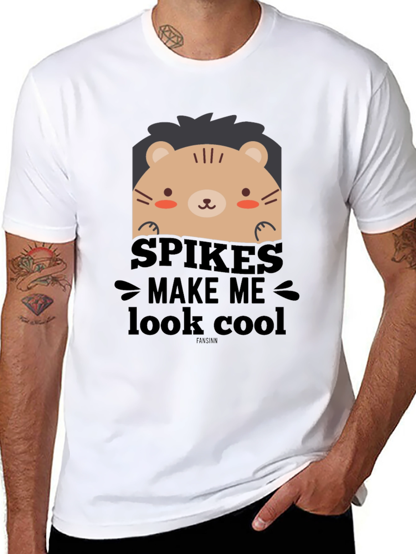 Cute Cartoon Lion Spikes Make Me Look Cool T-Shirt