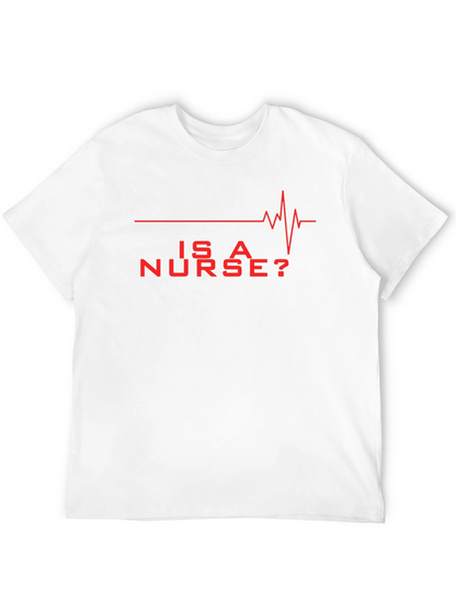 Is A Nurse? Red Graphic Novelty T-Shirt