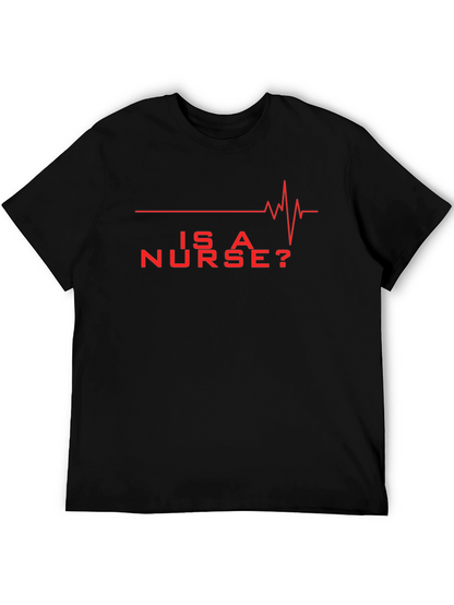 Is A Nurse? Red Graphic Novelty T-Shirt