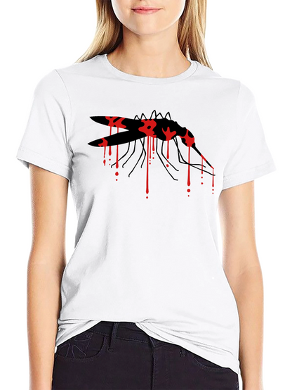 Mosquito Graphic Tee - Black Cotton Blend