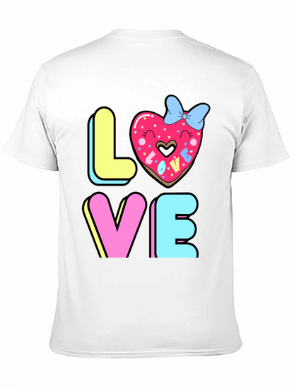Love Donut Graphic T-Shirt - Valentines Day