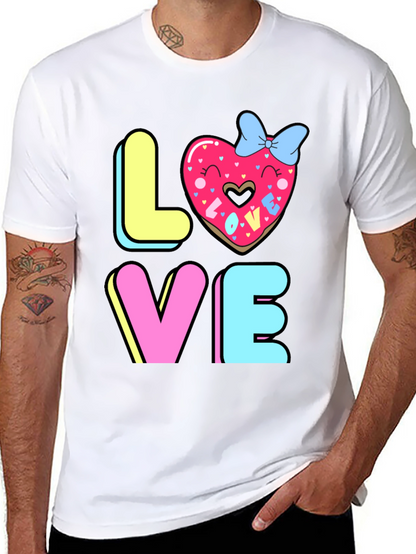 Love Donut Graphic T-Shirt - Valentines Day