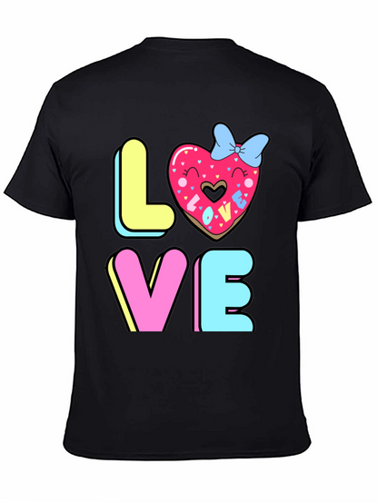 Love Donut Graphic T-Shirt - Valentines Day