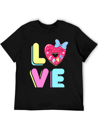 Love Donut Graphic T-Shirt - Valentines Day