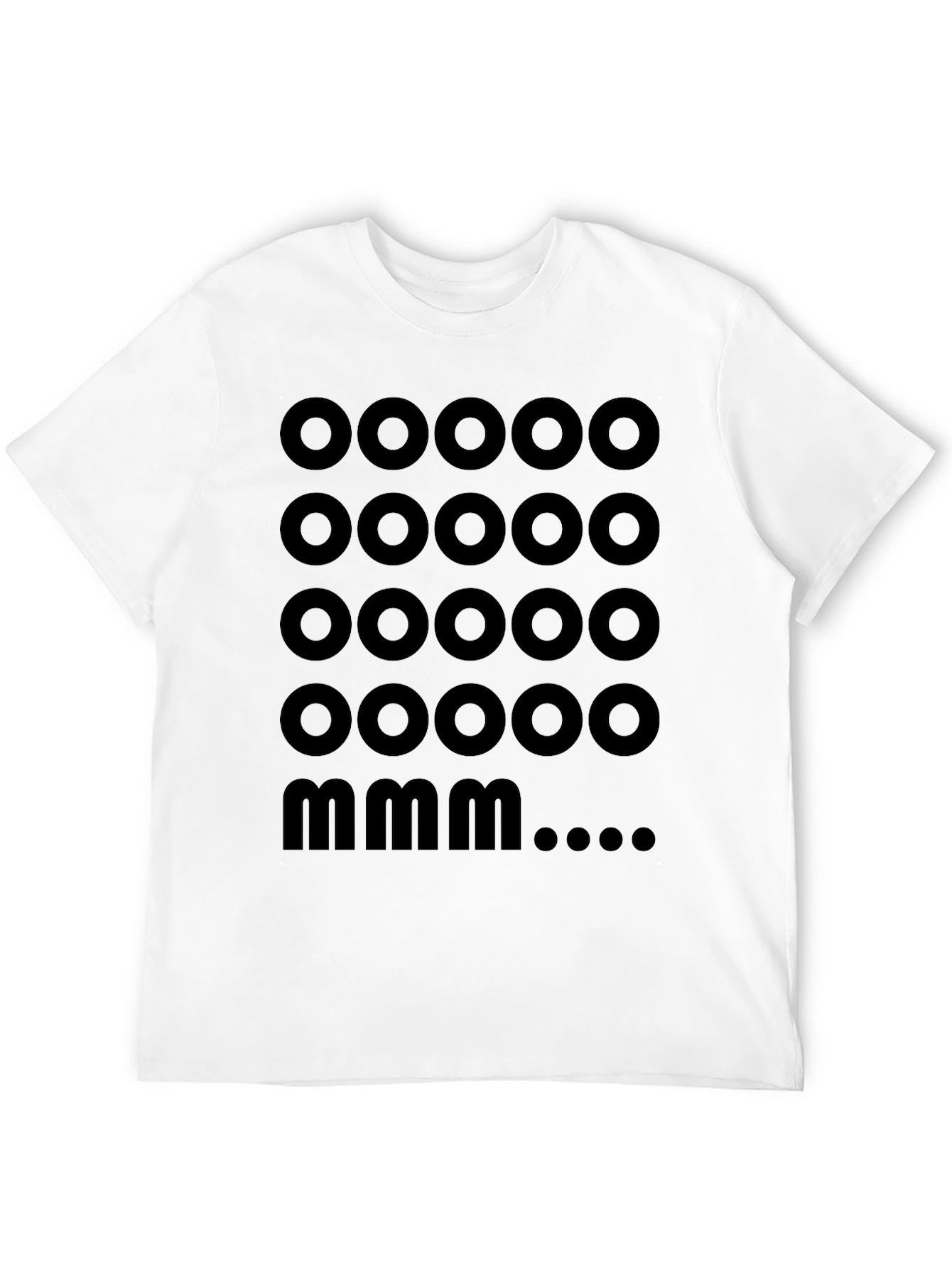 Minimalist OOOO MMM T-Shirt - Black