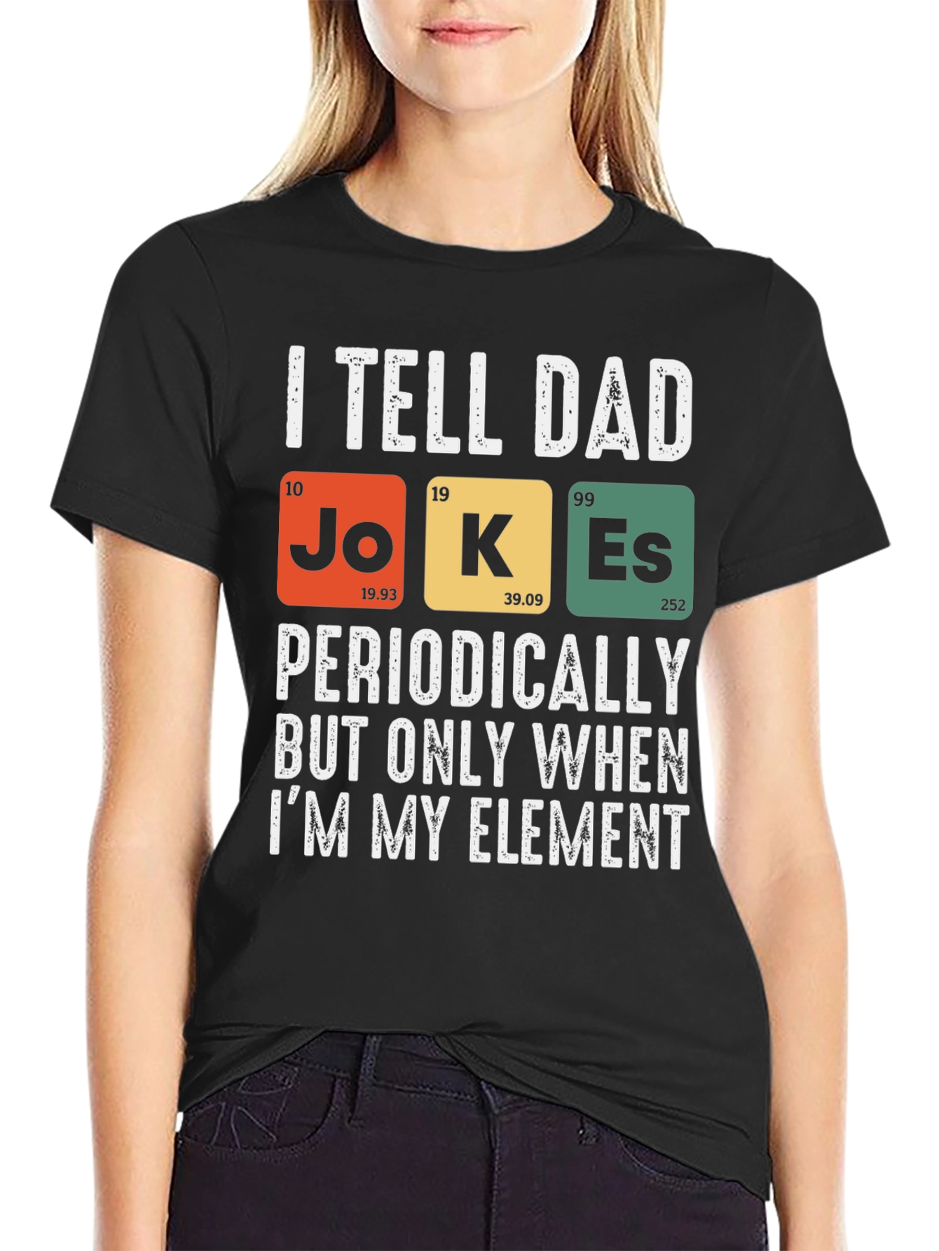 Dad Jokes Periodic Table T-Shirt Funny Science Tee