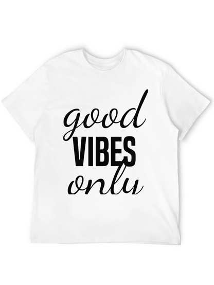 Good Vibes Only Graphic T-Shirt - Casual Black Tee