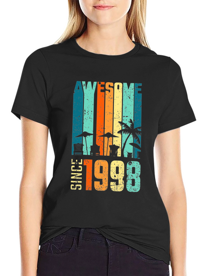 Awesome Since 1998 Beach Design T-Shirt