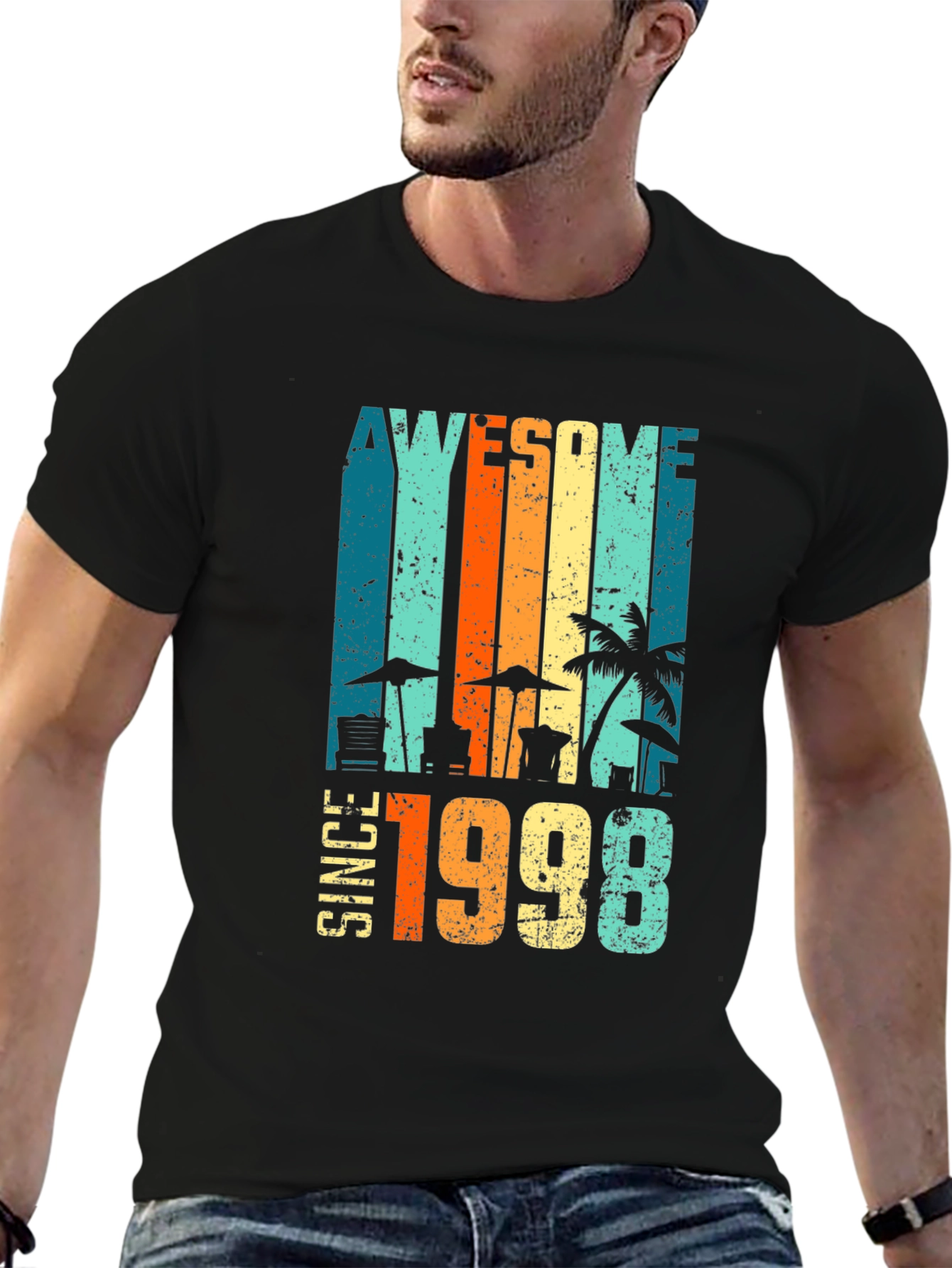 Awesome Since 1998 Beach Design T-Shirt
