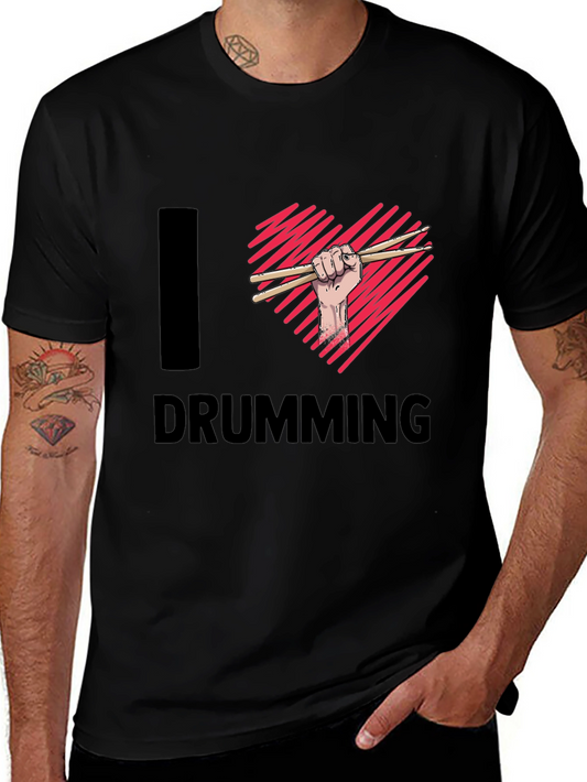 I Heart Drumming T-Shirt