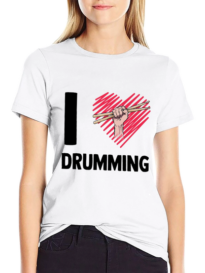 I Heart Drumming T-Shirt