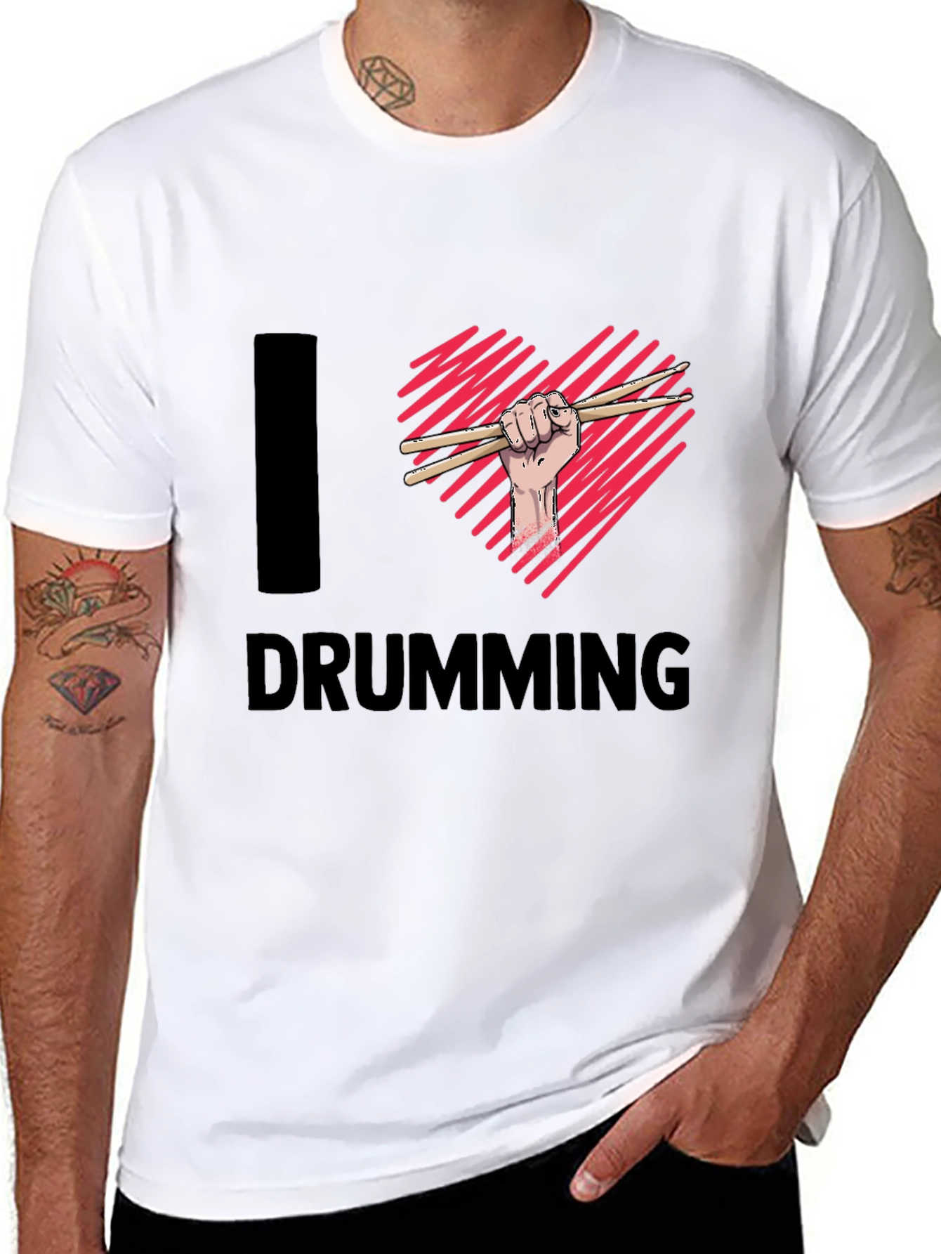 I Heart Drumming T-Shirt